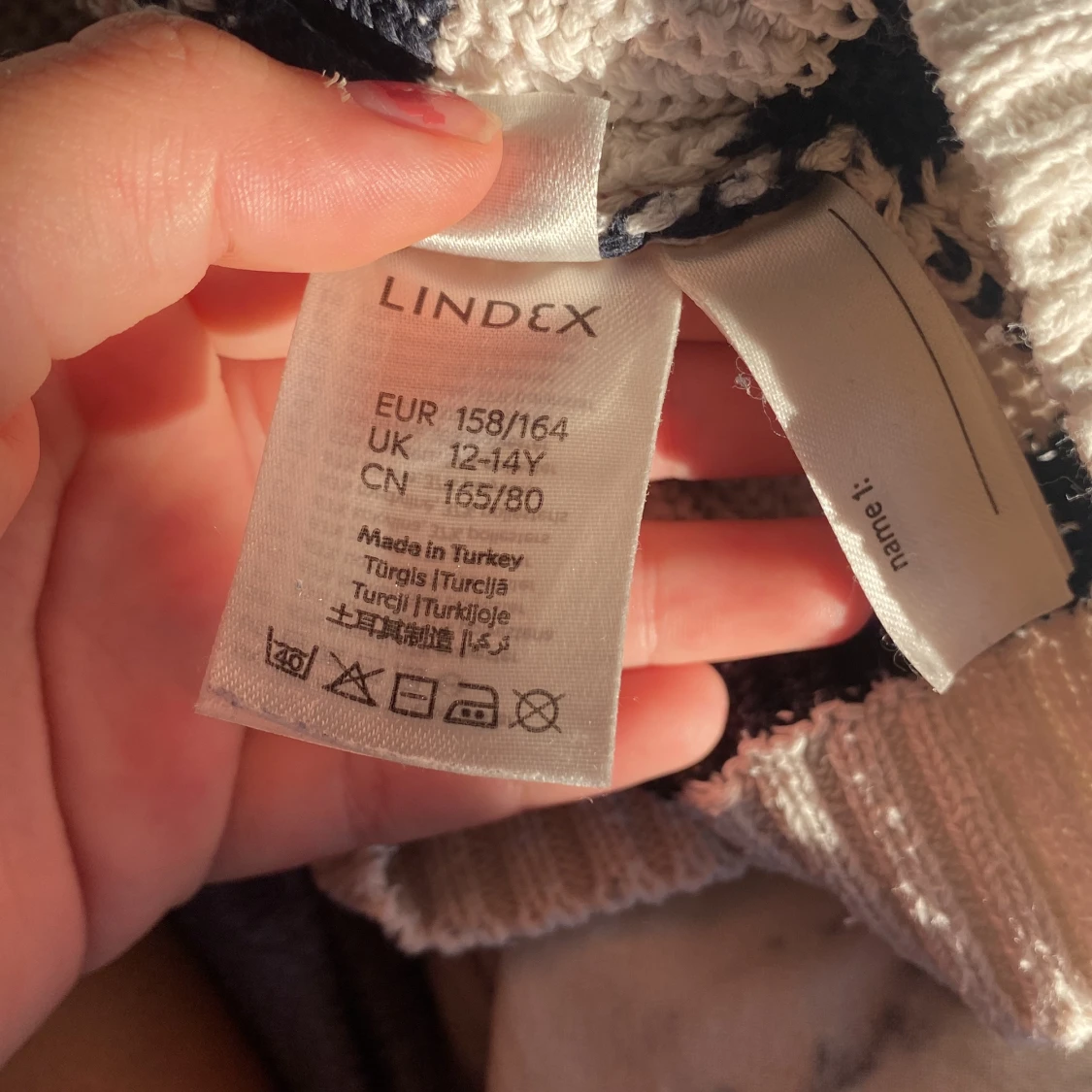 Randig stickad tröja från Lindex - 4