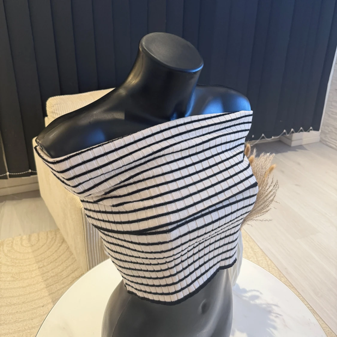 Randig offshoulder topp - 3