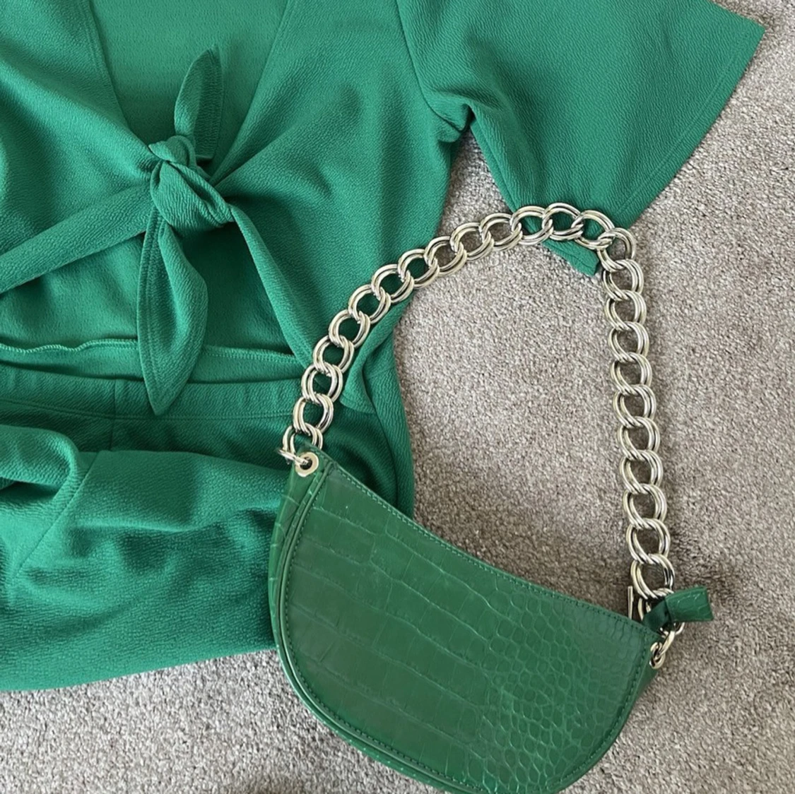 Grön axelväska från Zara - 3