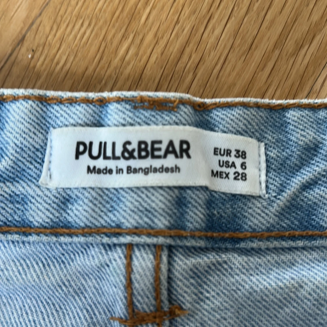 Ljusblå jeansshorts Pull&Bear - 3