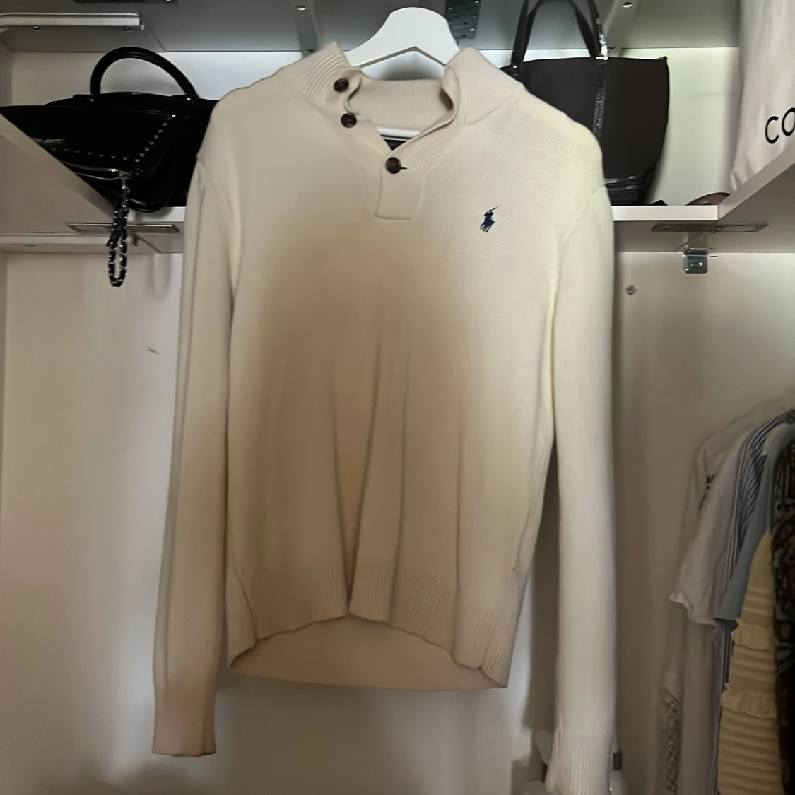 Beige stickad tröja Polo Ralph Lauren