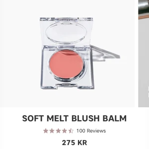 Soft Melt Blush Balm rouge - Krämrouge i en mjuk balmformula med en varm persikorosa nyans. Kommer i en stilren, transparent dosa som är enkel att ta med. Perfekt för att ge kinderna en naturlig glow och fräsch färg. Den är knappt använd säljer pga har mycket blushes. 