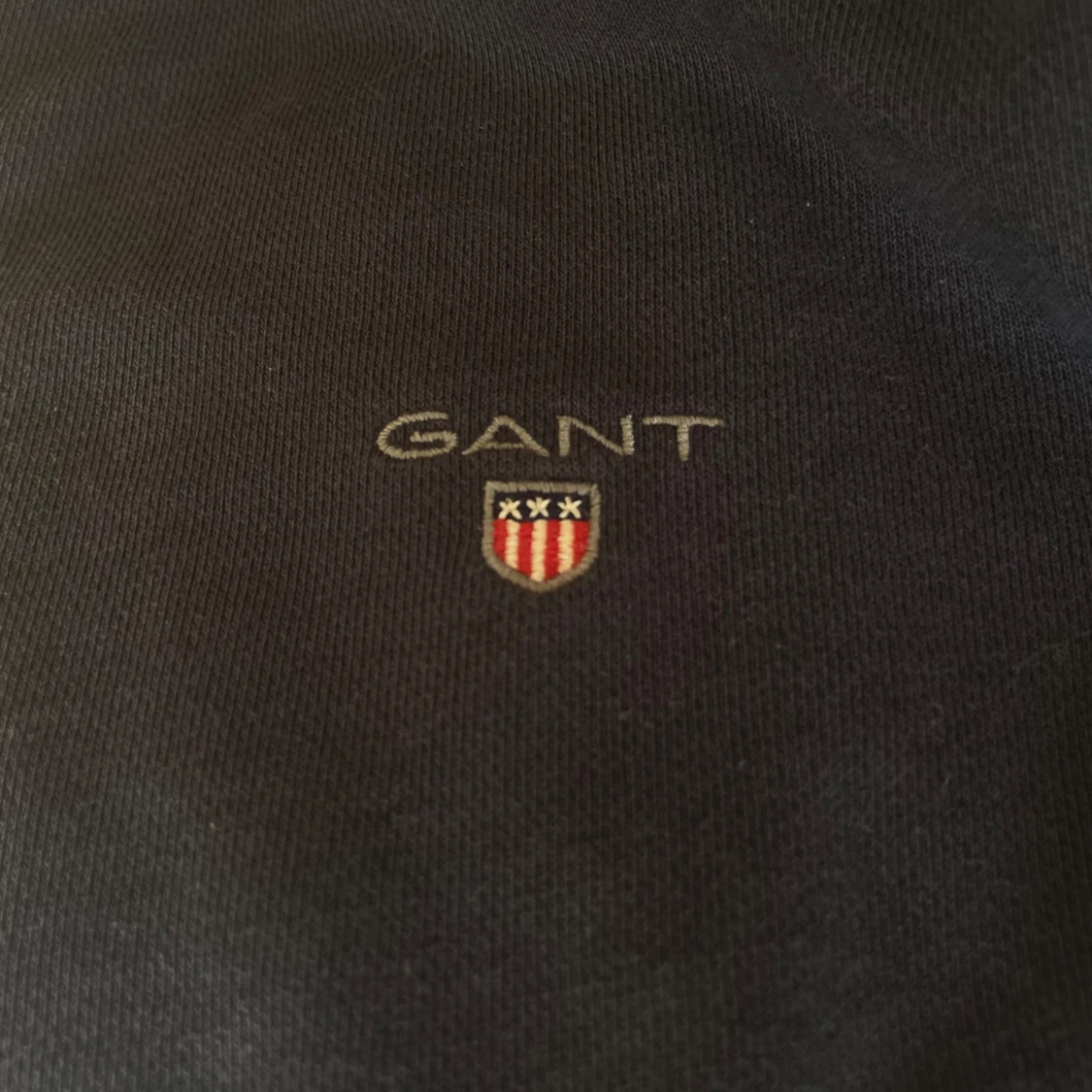 Mörkblå GANT hoodie med dragkedja - 3