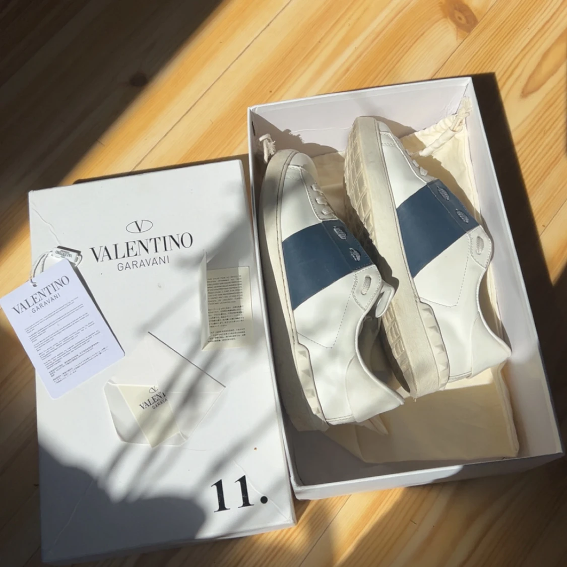 Valentino Garavani Open sneakers vit/blå