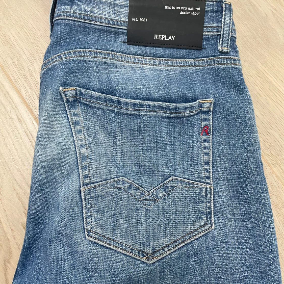 Blå Replay jeans straight / slim fit - 3