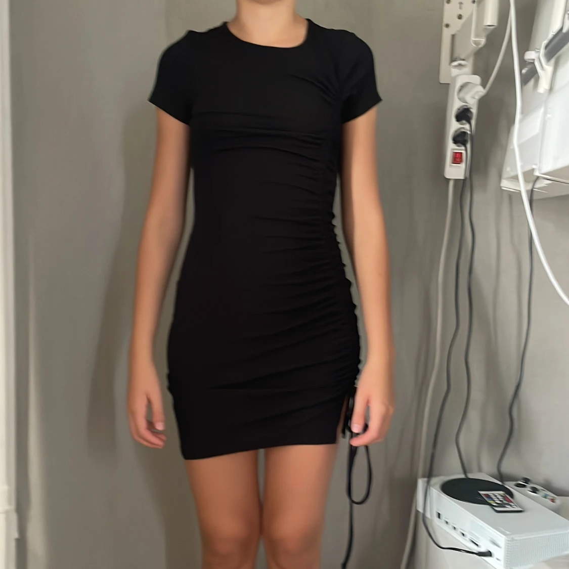 Svart kort klänning Divided H&M XS