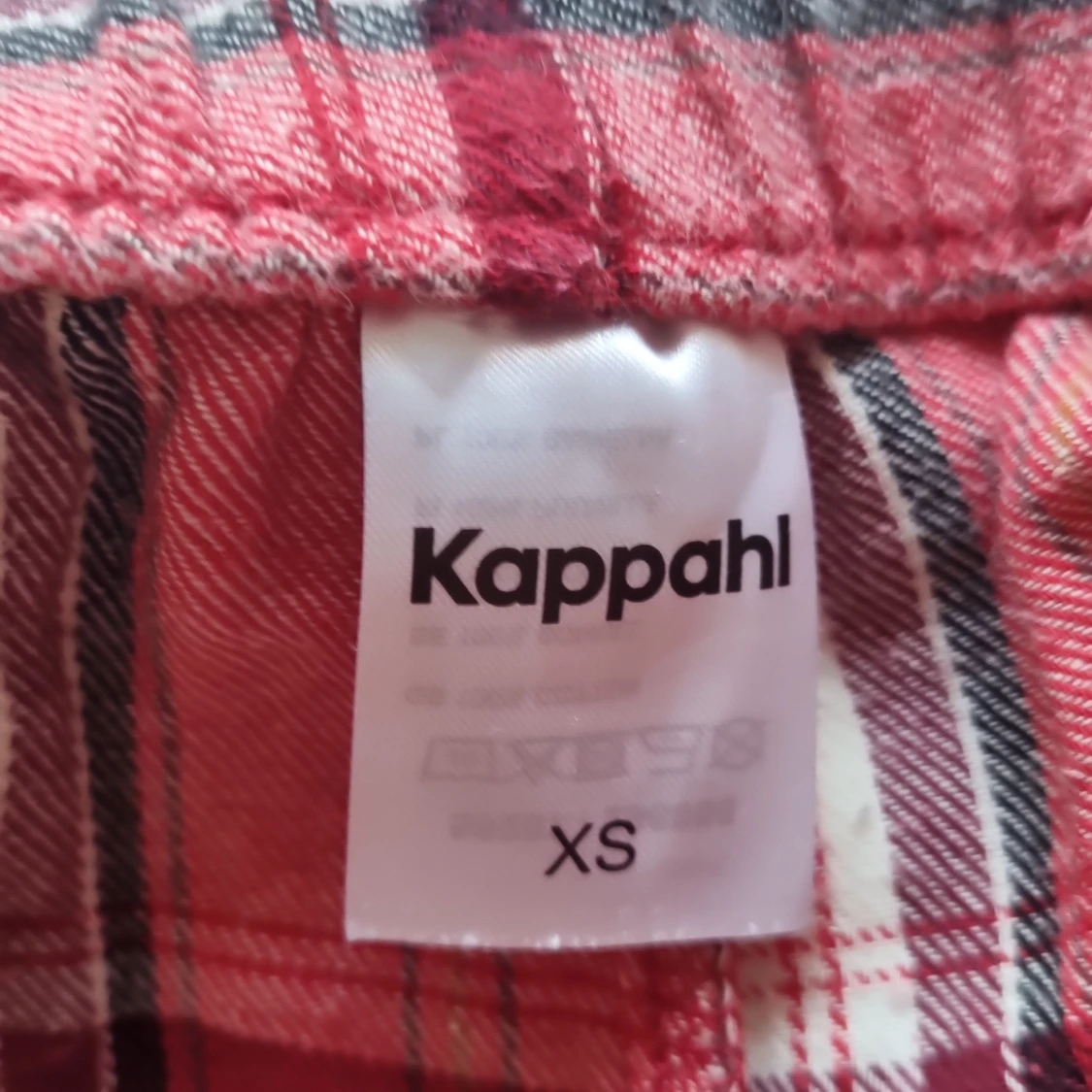 Röd-rutiga mjukisbyxor Kappahl XS - 2