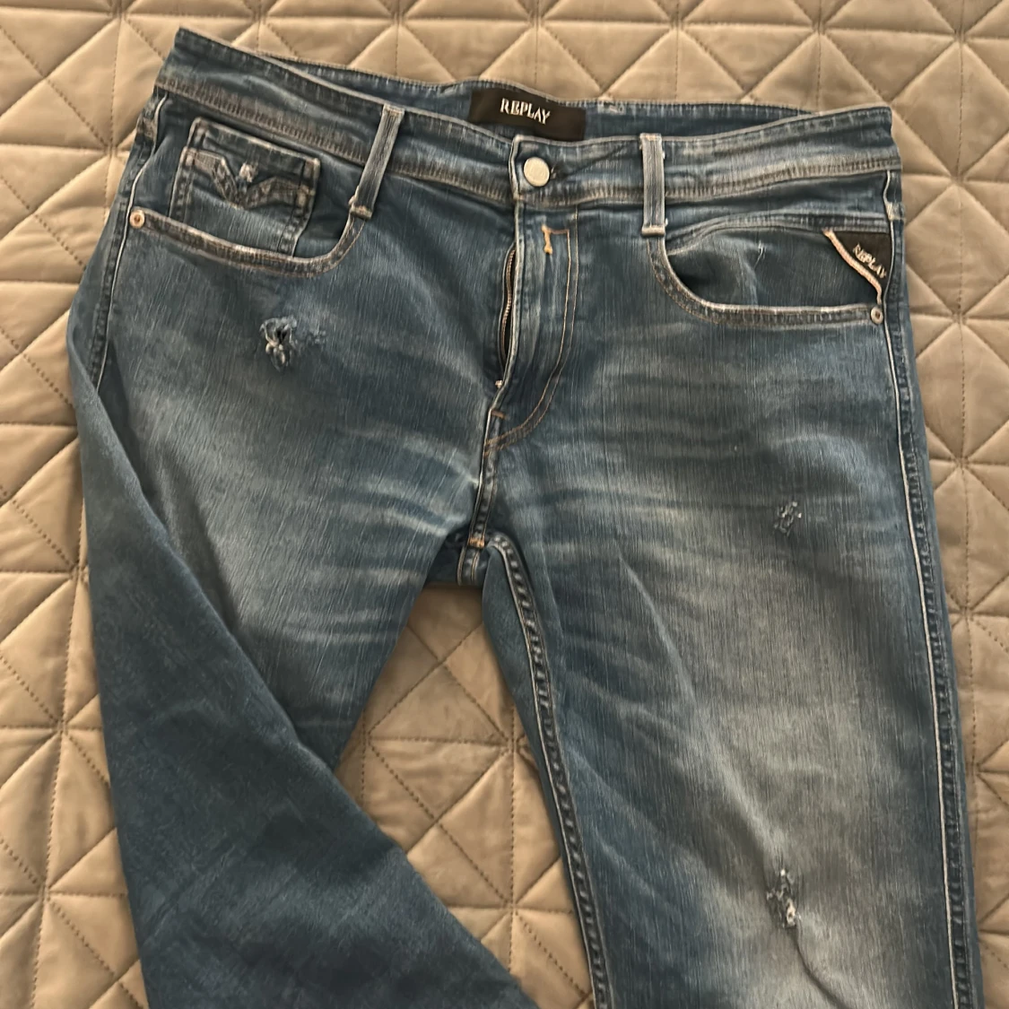 Blå Replay jeans, waist 34/30