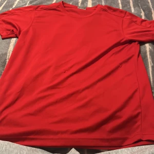 Röd t-shirt från Clique i storlek L - Enkel och stilren röd t-shirt från Clique i storlek L. T-shirten är tillverkad i ett mjukt och lätt polyestermaterial, har rund hals och korta ärmar. Perfekt för dig som gillar en klassisk look med en poppig färg. Tränings tröja 