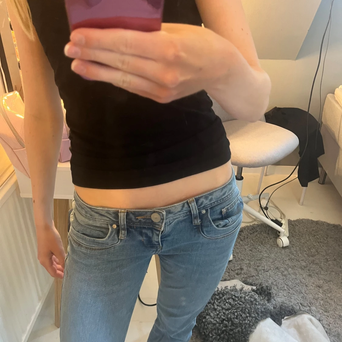 Lågmidjade ljusblå jeans från LTB