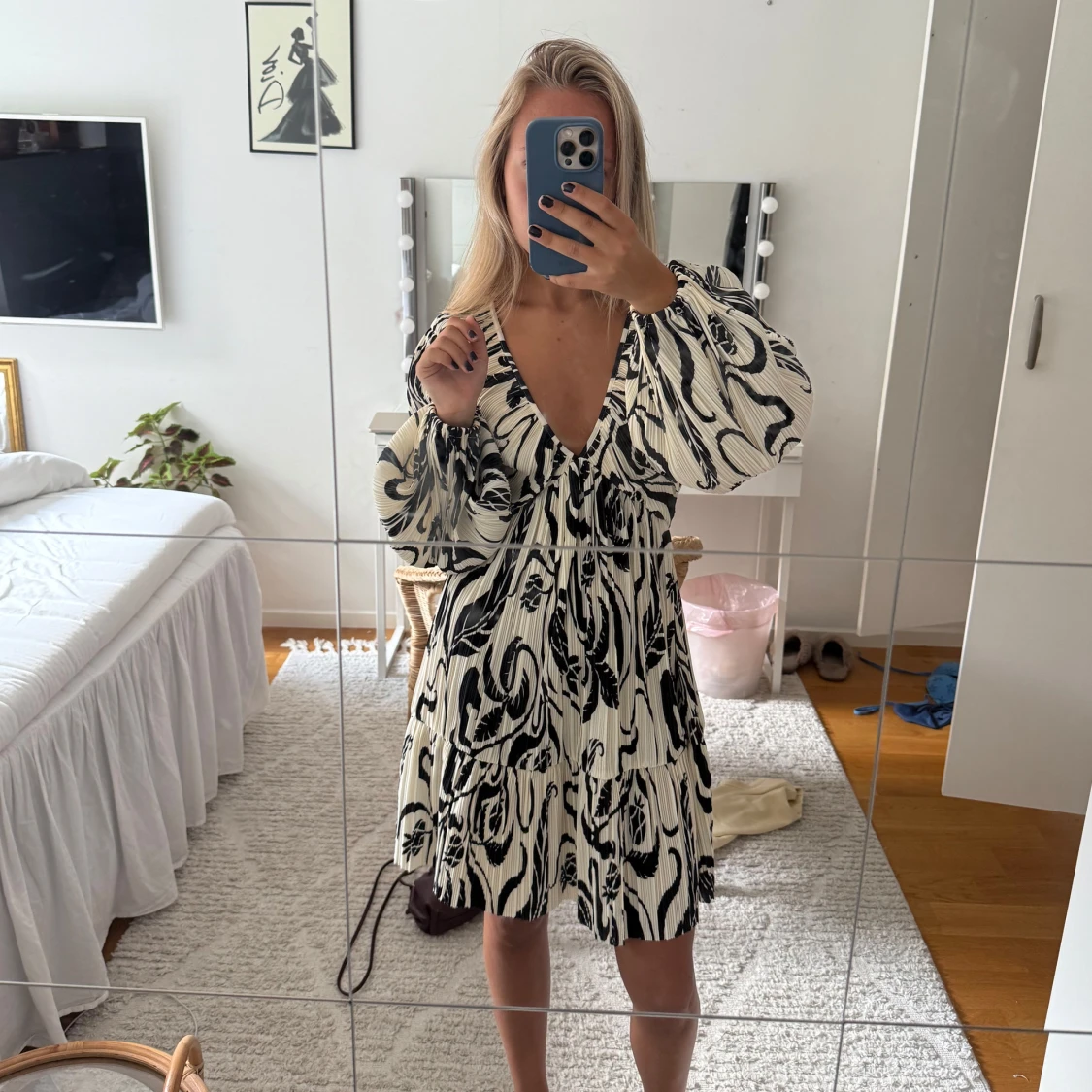 Mönstrad klänning - 2