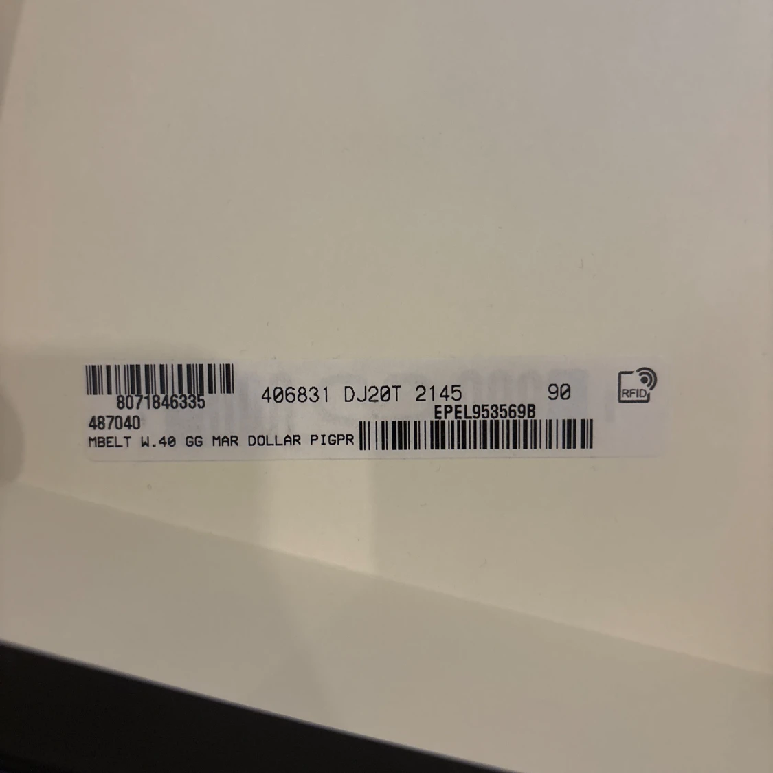 Gucci GG Marmont Brown Belt Unisex Size 40 Dollar Pigprint  - 4