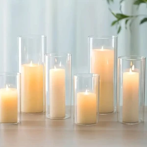 Dekorations vaser - Dekorations vaser i ett sett med 3 olika storlekar. Har 6 stycken sett. Dessa vaser är perfekt vid användning av dekoration eller att simpelt använda dom hemma. 💕