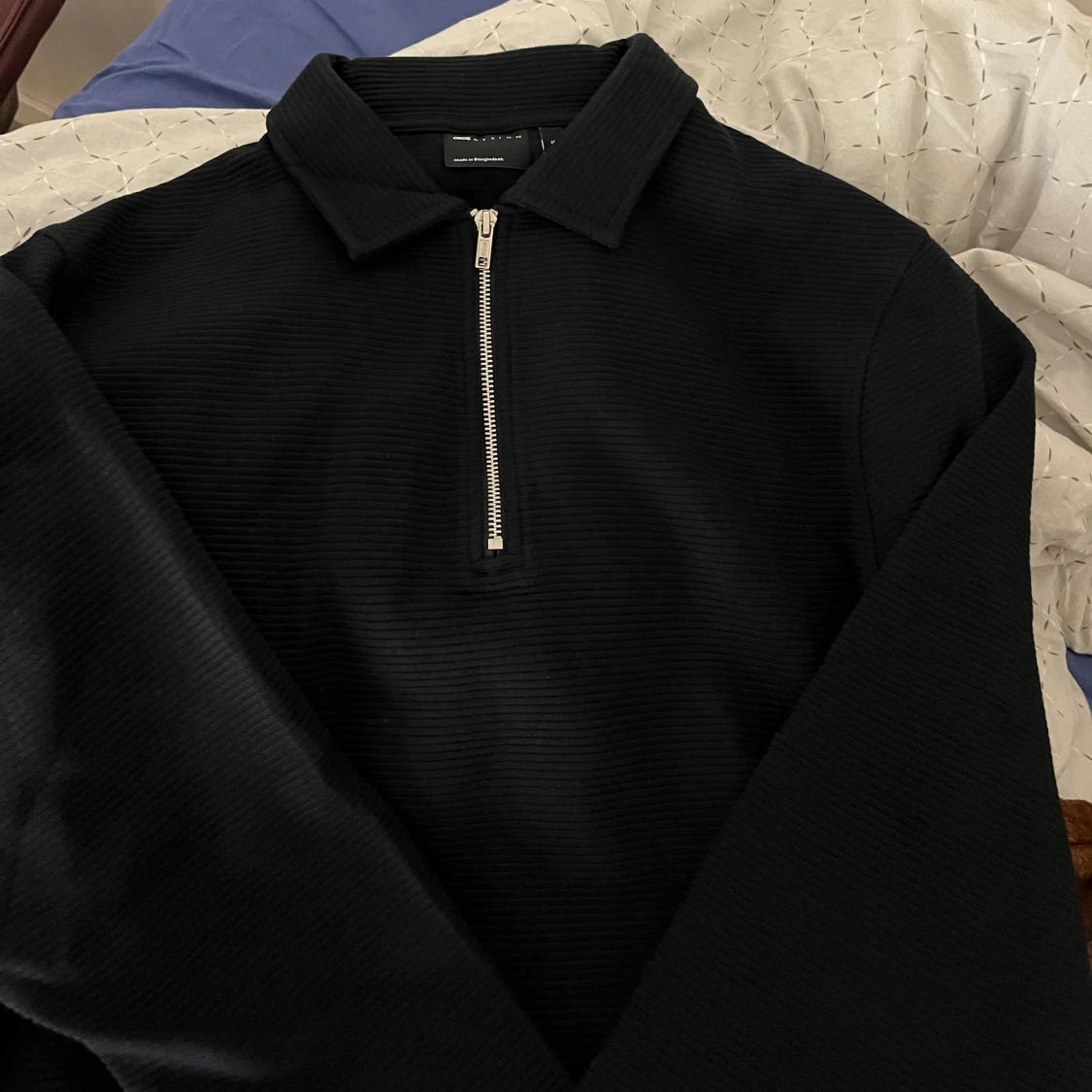 Svart half zip tröja - 1