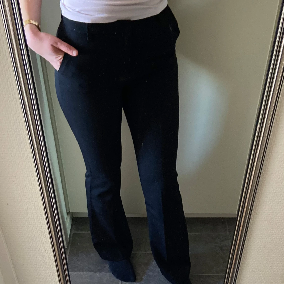 Svarta kostymbyxor från Lindex