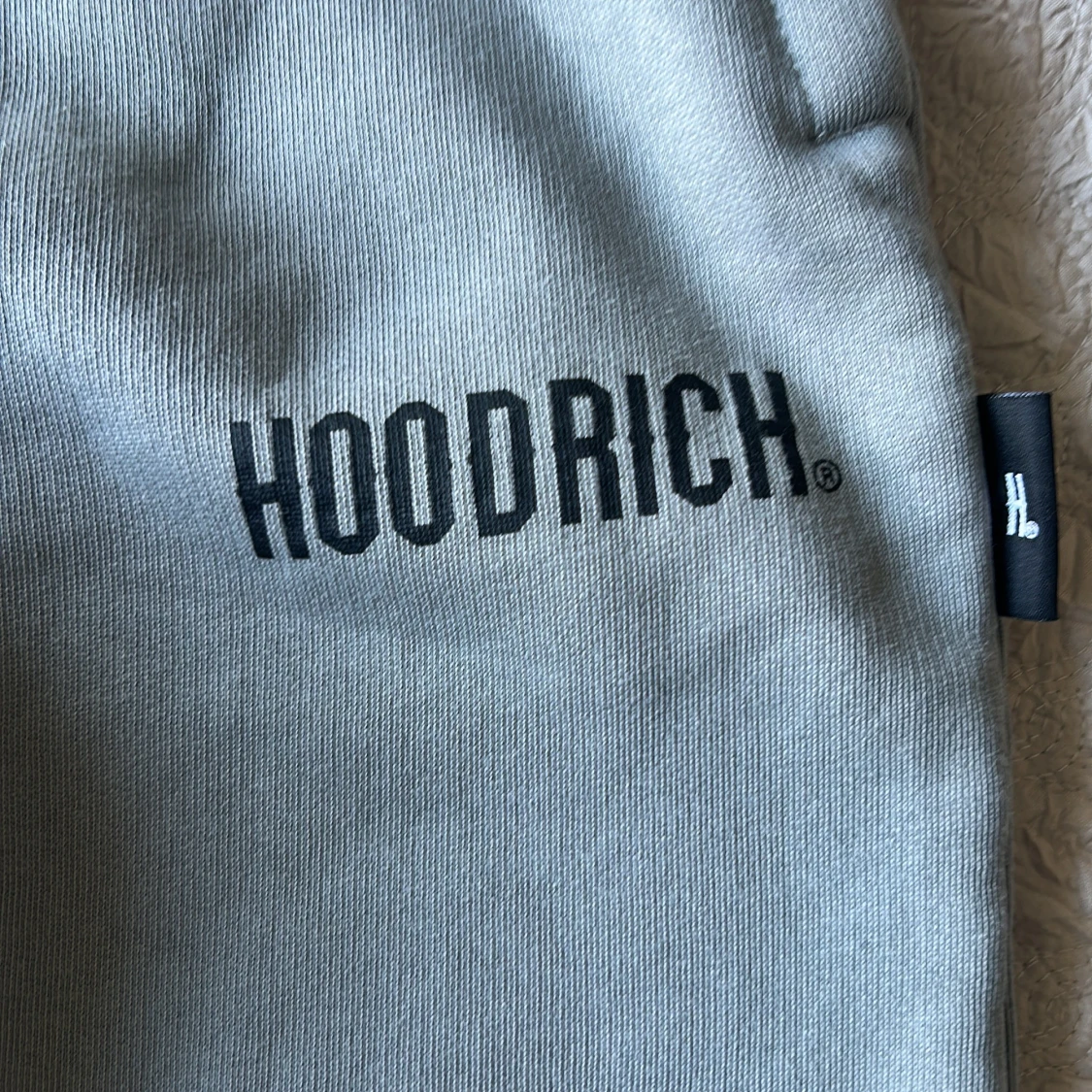 Grå hoodrich mjukis byxor  - 3