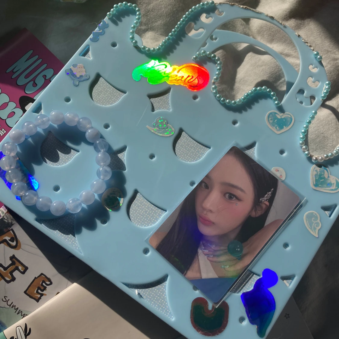 Newjeans kpop album super shy bunny bag hanni version - 1