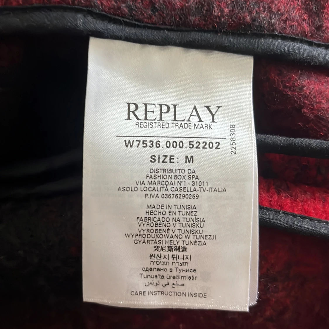 Rutig overshirt från Replay i ull - 2