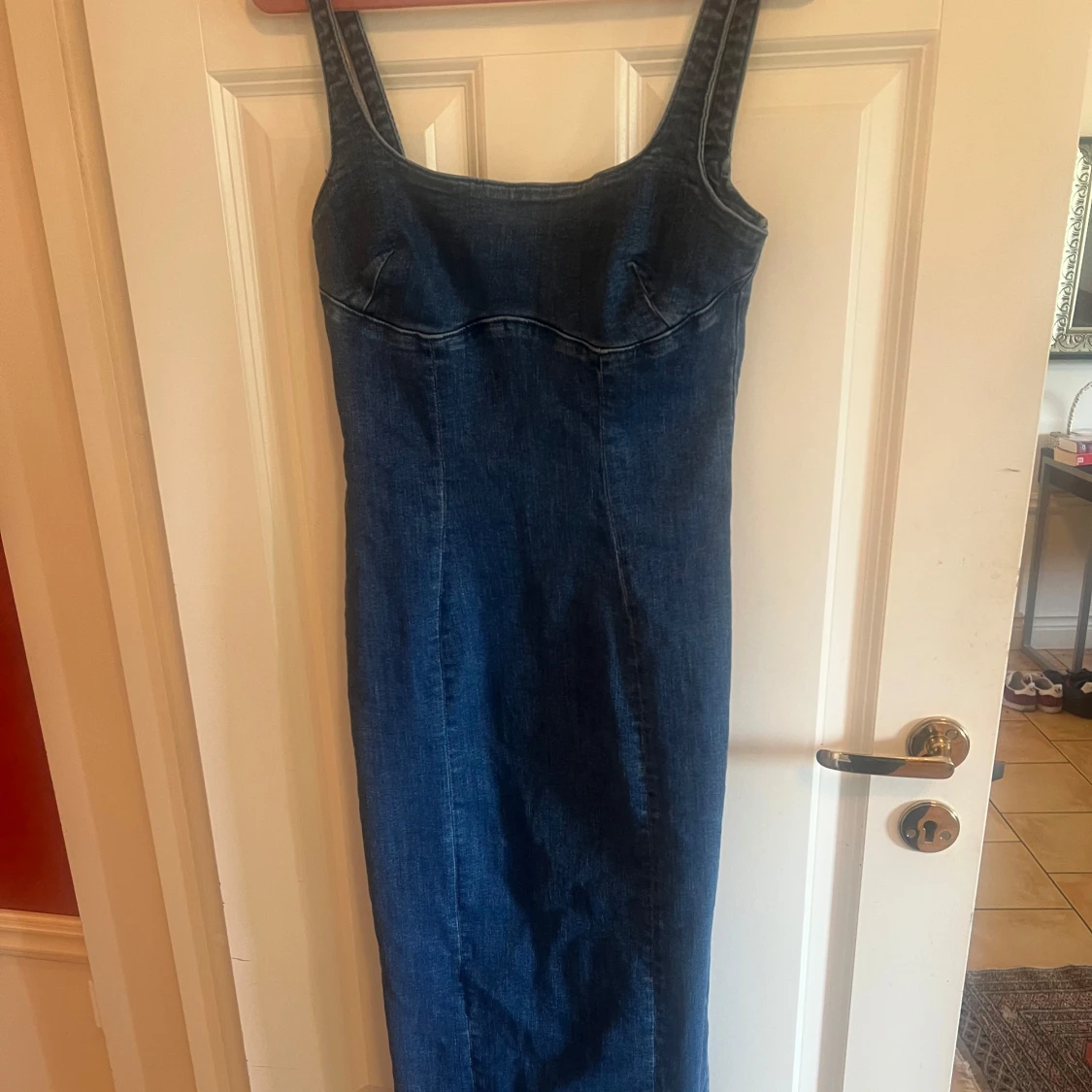 Lång jeansklänning från bershka - 1