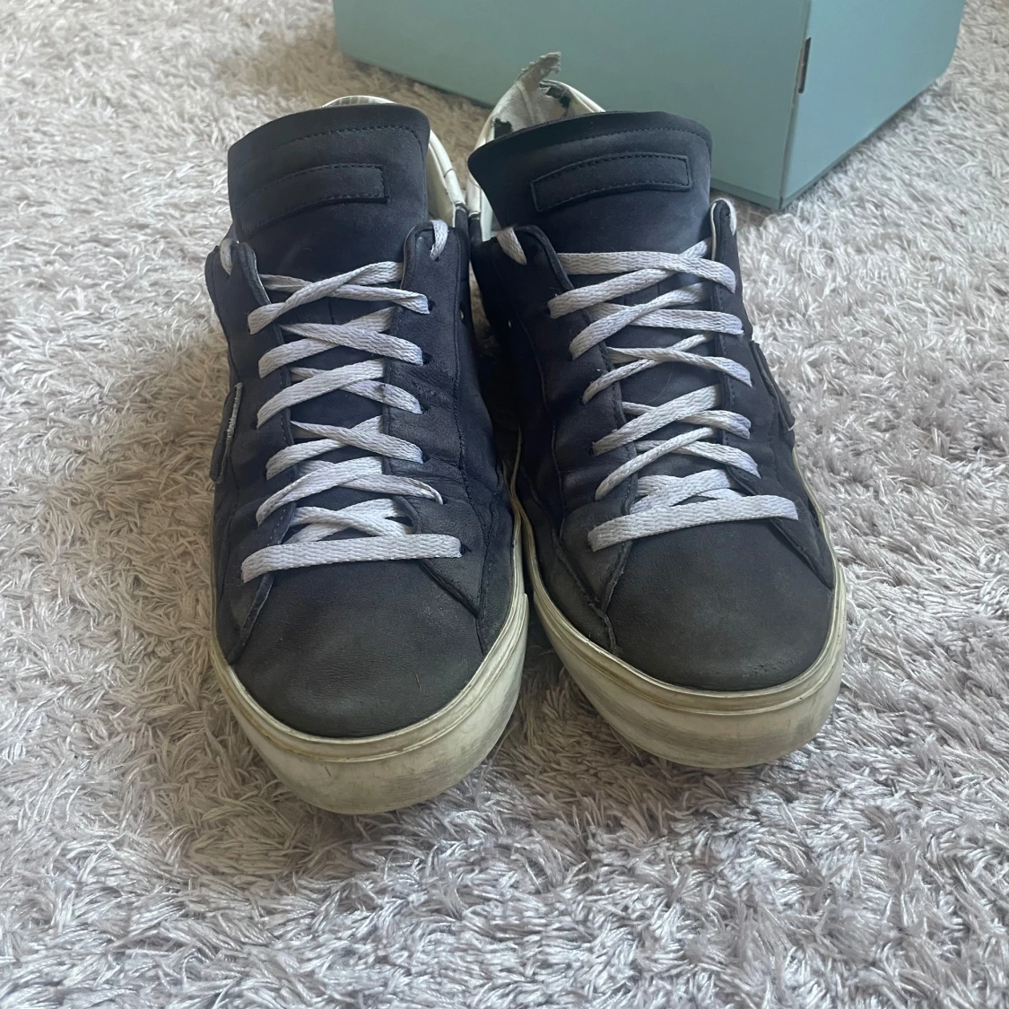 Philippe Model svarta sneakers i skinn - 2