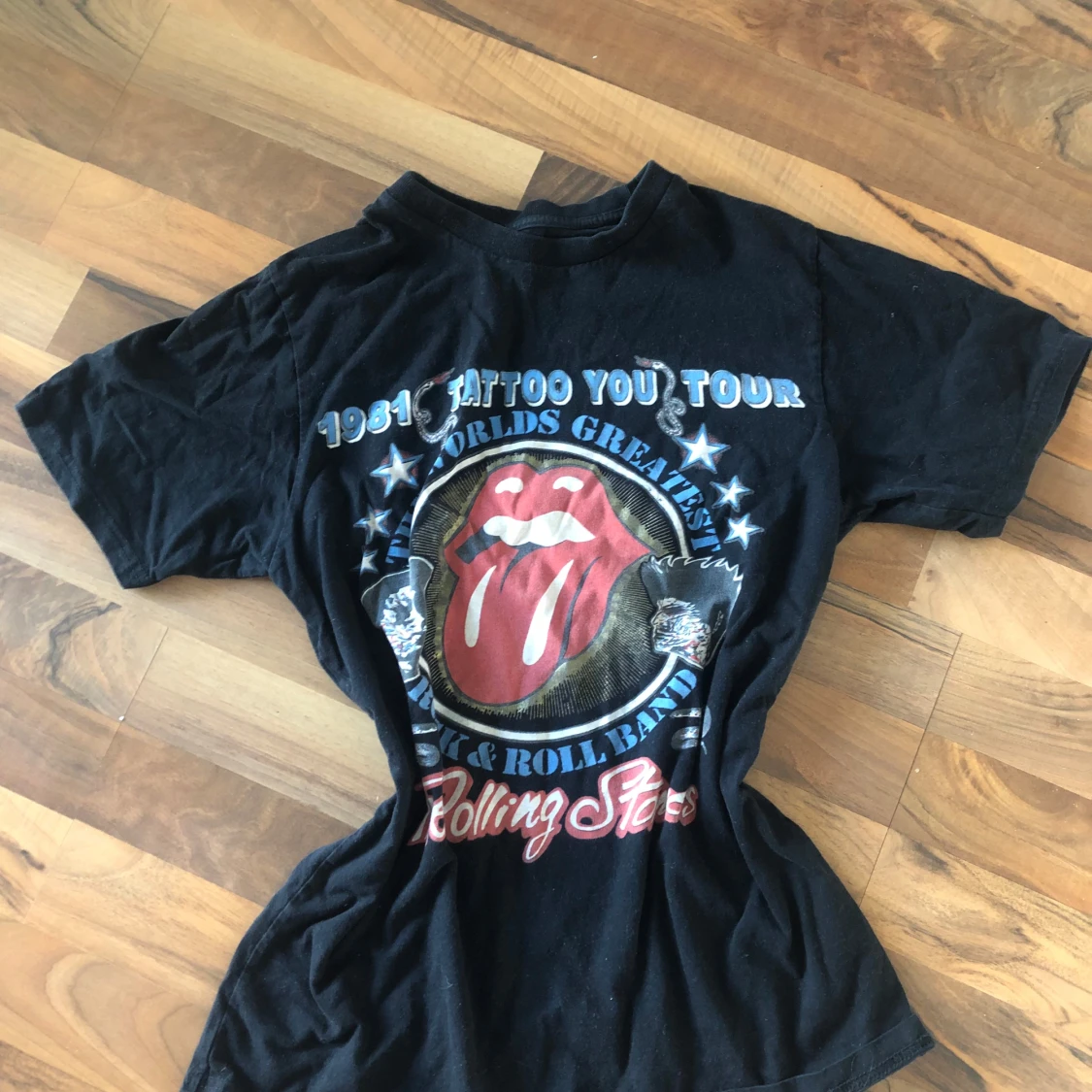Rolling Stones svart t-shirt Tattoo You