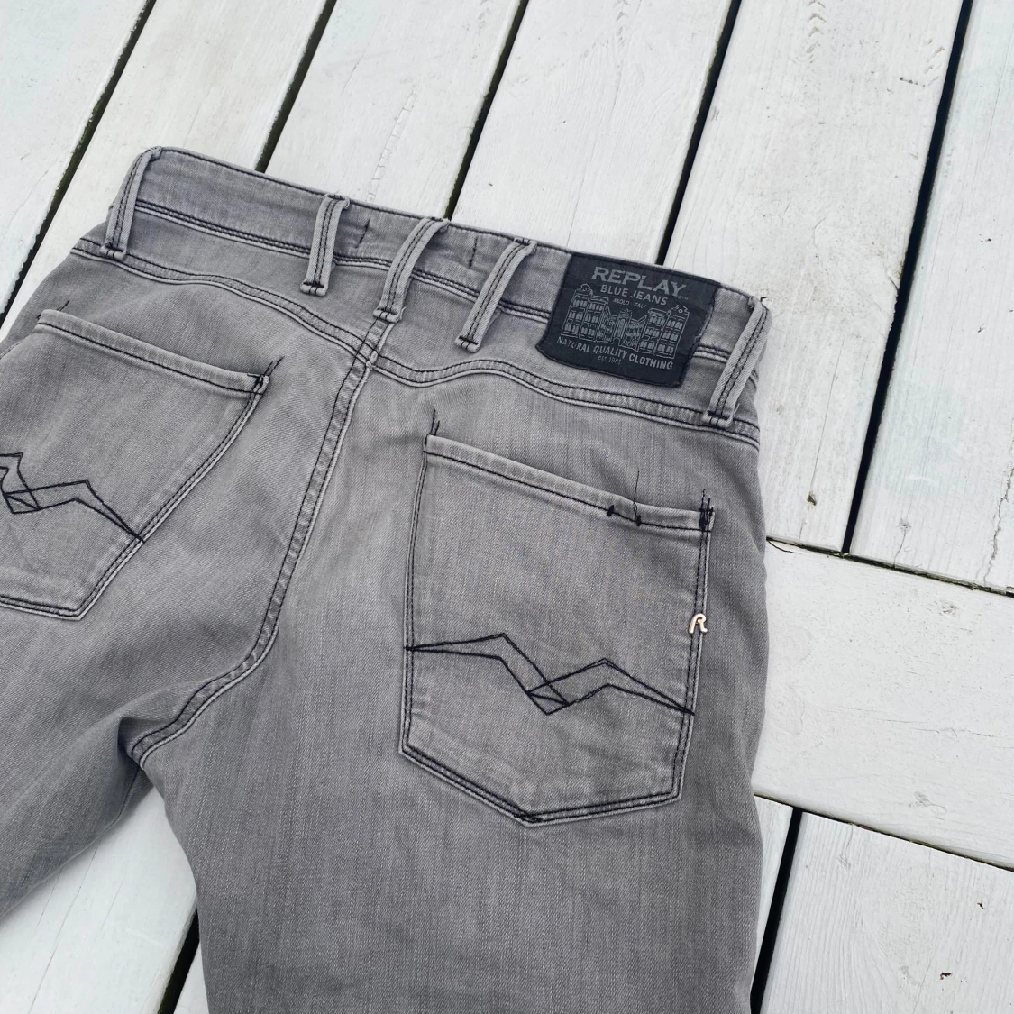 Replay Anbass grå slim jeans - 2