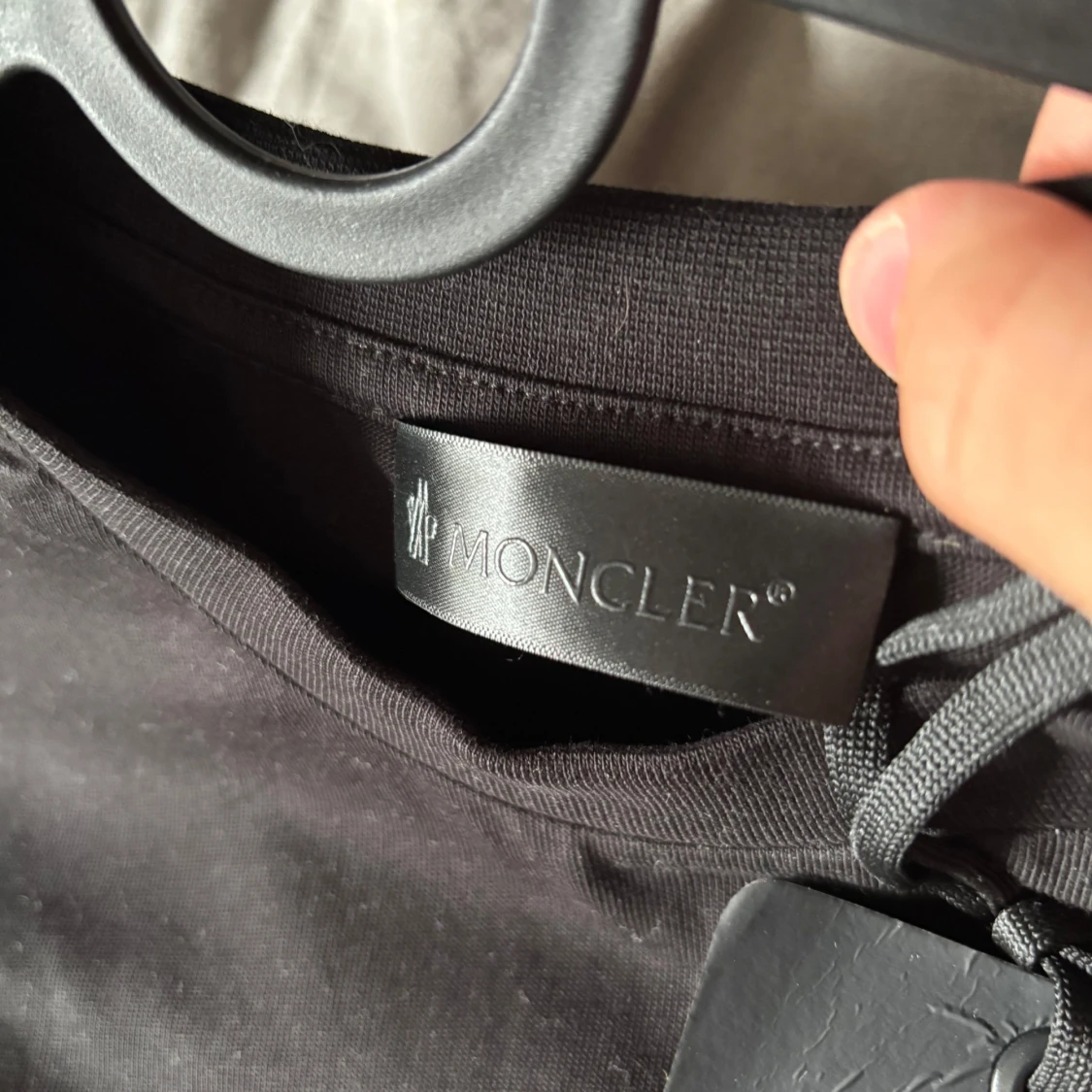 Svart Moncler t-shirt “Blurred Logo” - 4