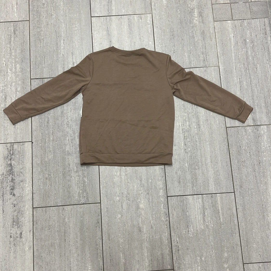 Brun långärmad tröja New York Shein - 1