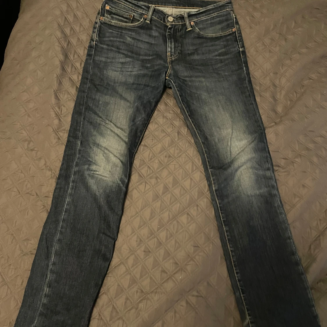 Levis 501 jeans i blå denim