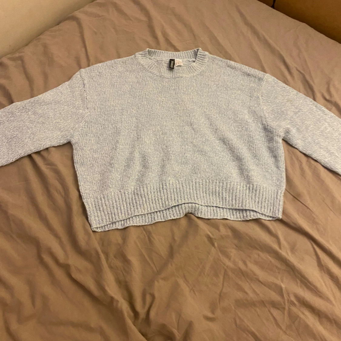 Ljusblå stickad tröja från H&M Divided - 3