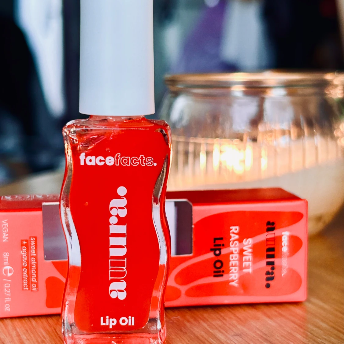 Auura lip oil ”Sweet Raspberry” från Face Facts!