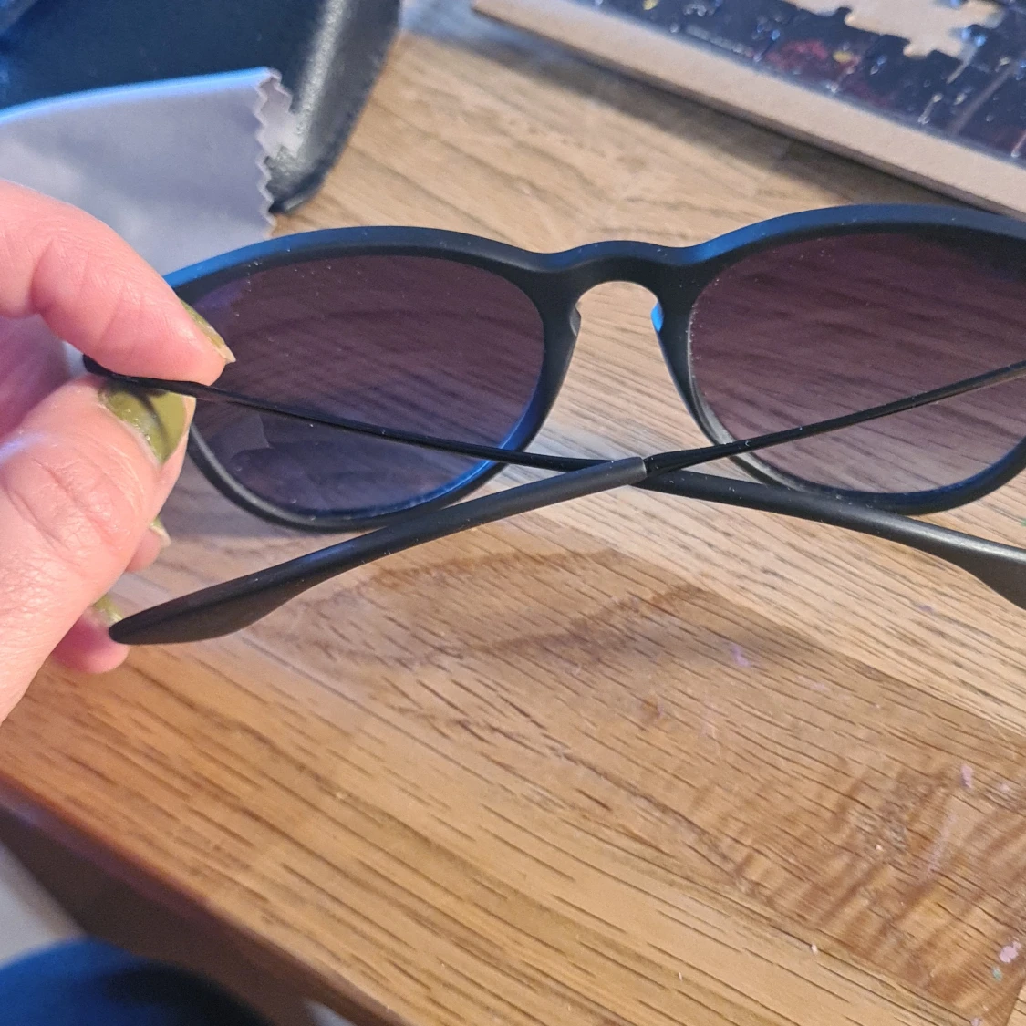 Svarta Ray-Ban solglasögon Wayfarer - 1