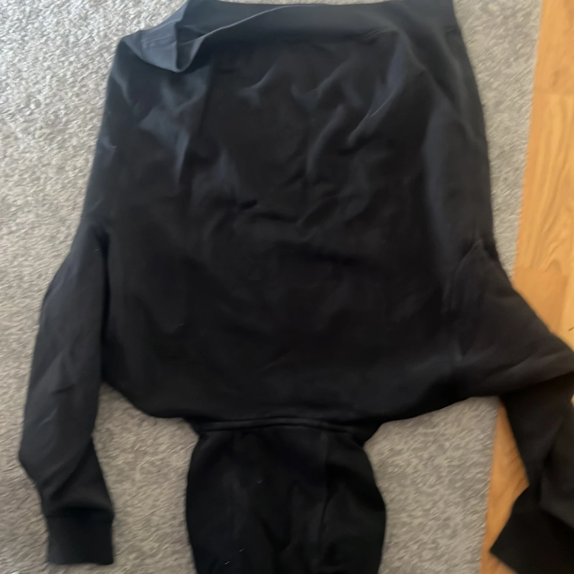 Svart Nike hoodie med huva - 1