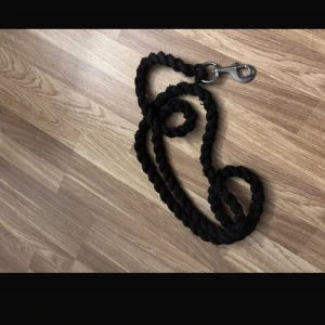 Grimskaft  - Svart grimskaft med silver spännen.