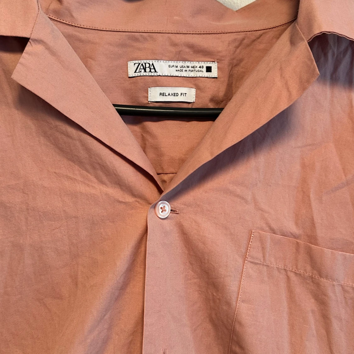 Rosa kortärmad skjorta från Zara - 1