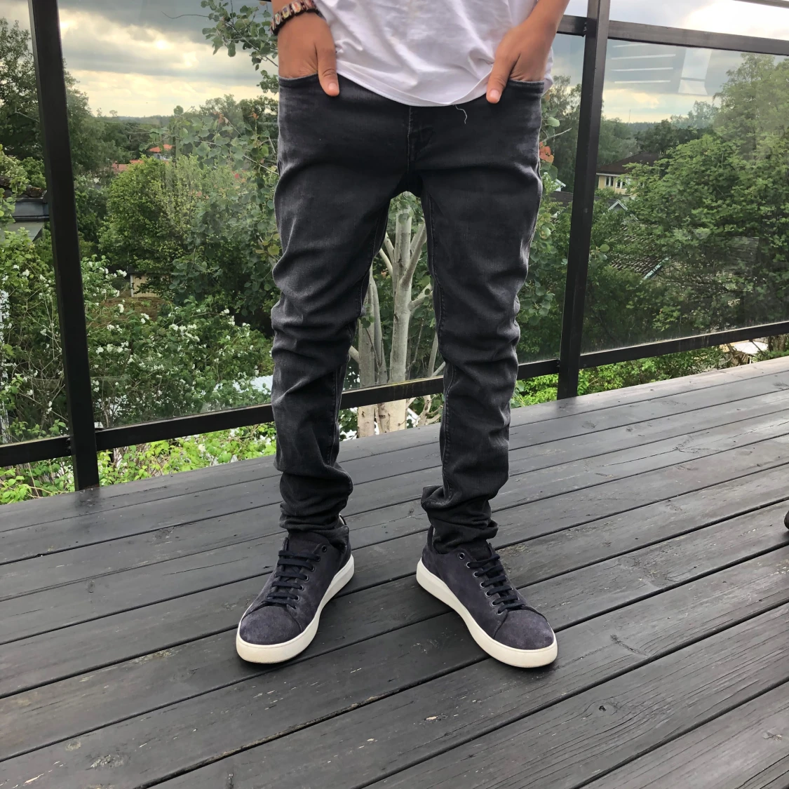 Svarta Replay jeans, slim fit