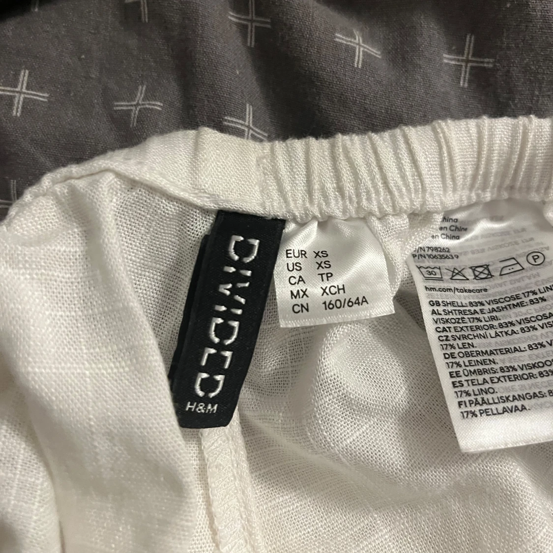 Vita linnebyxor från H&M - 2