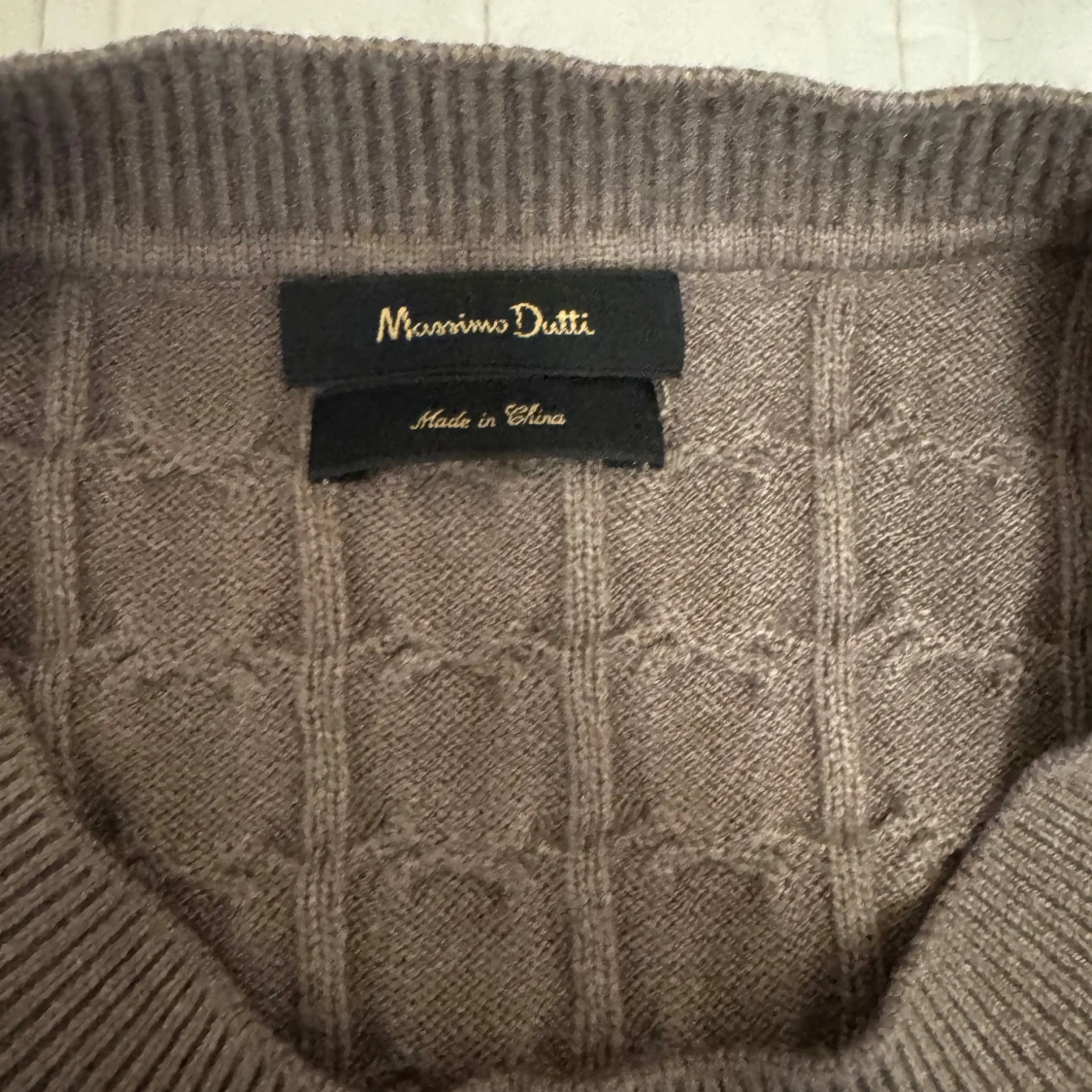 Khaki stickad tröja från Massimo Dutti - 2