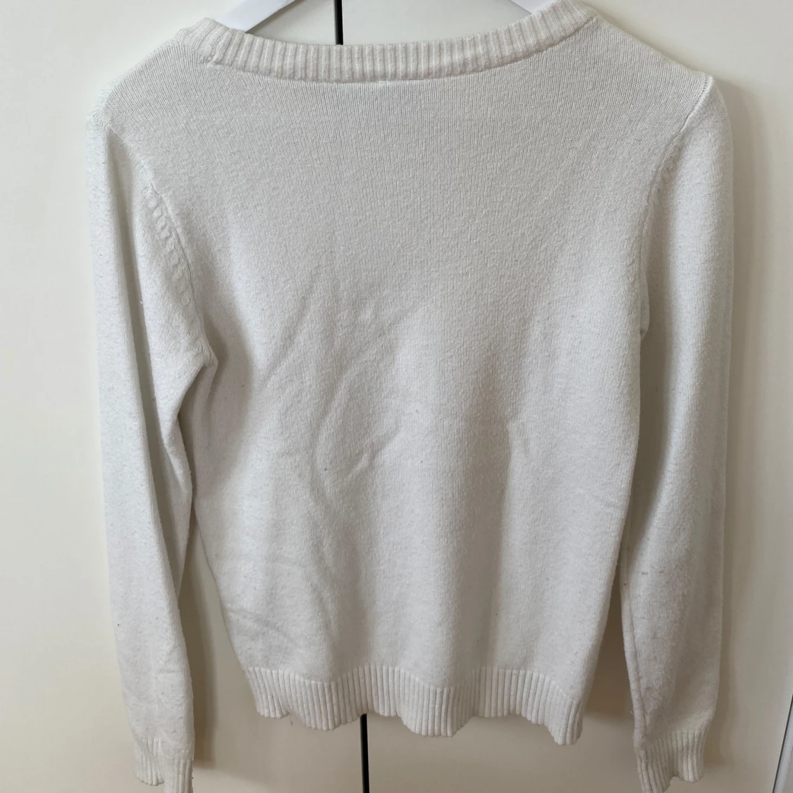 Vit stickad tröja från VILA - 1