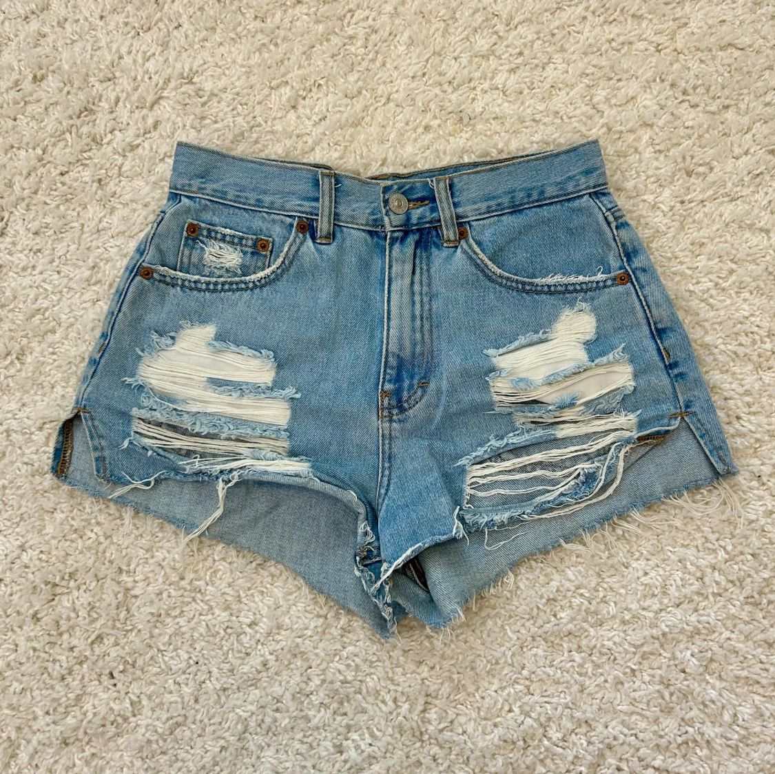Ripped jeansshorts