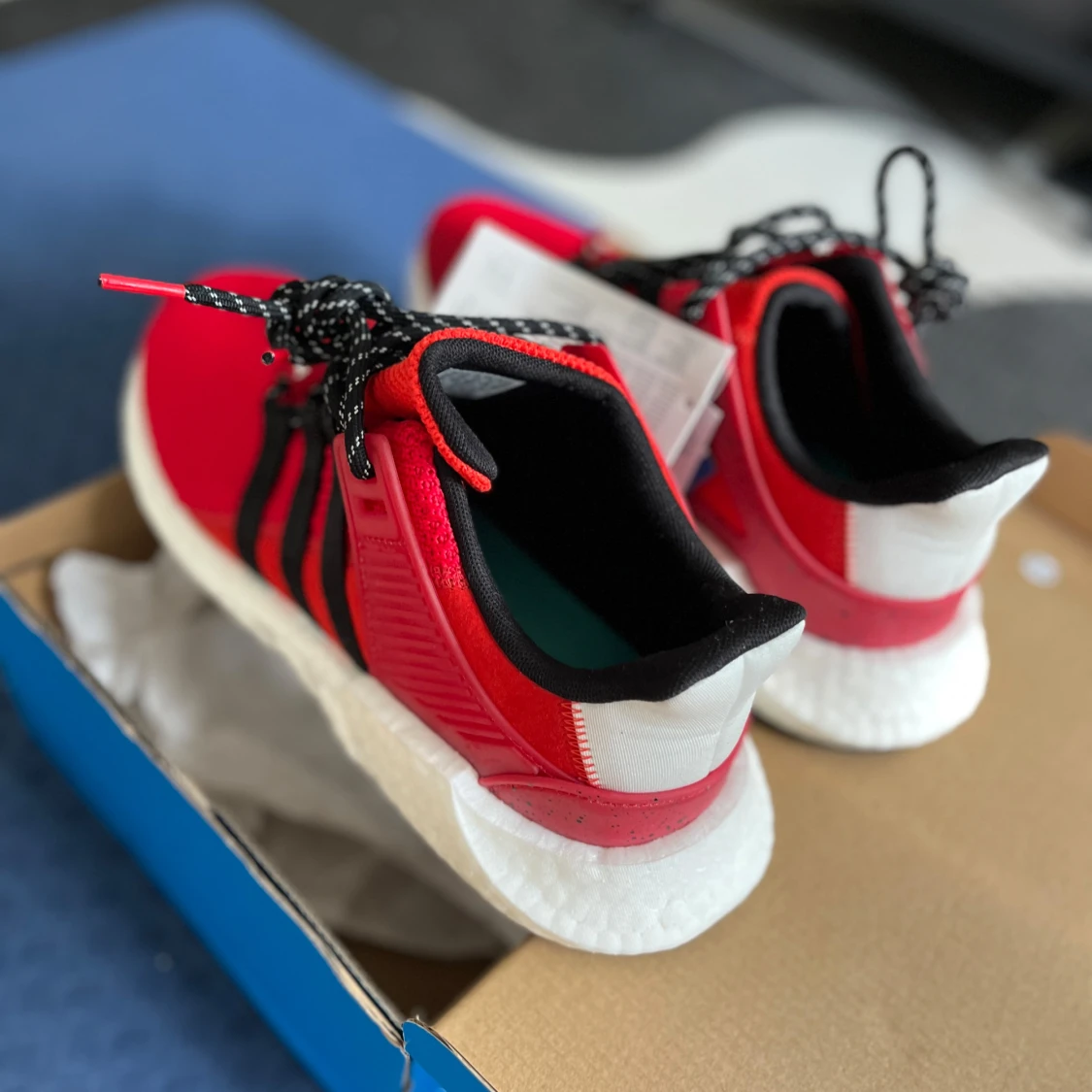 Adidas EQT Support 93/17  röd/svart sneakers - 3