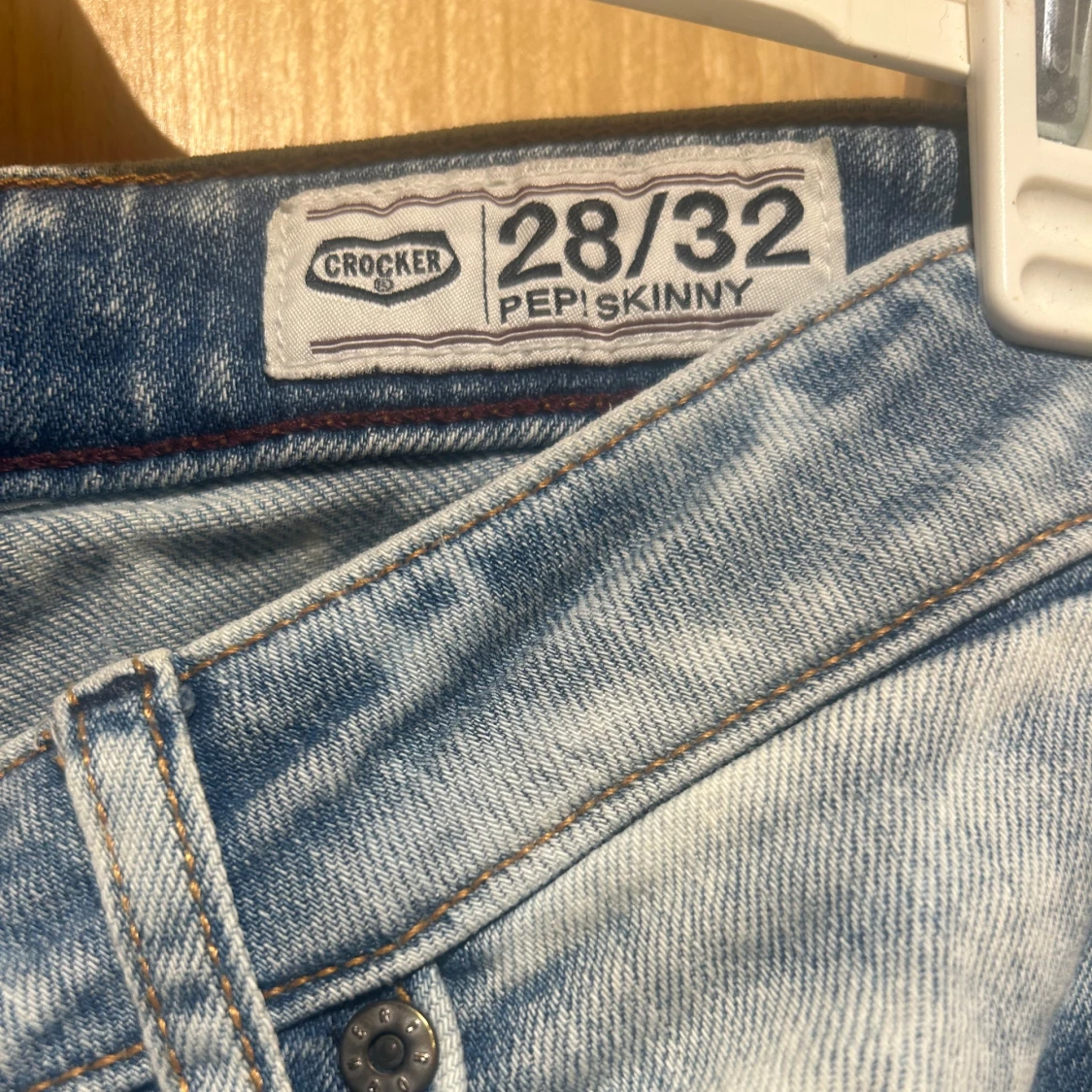 Crocker Pep Skinny ljusblå jeans 28/32 - 2