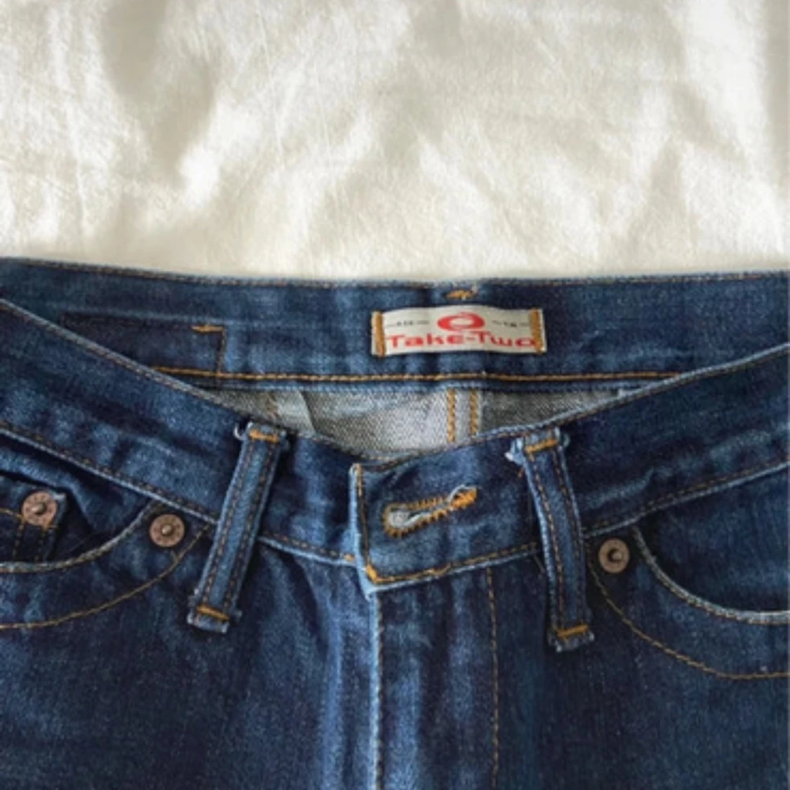 Mörkblå Lågmidjade jeans - 3