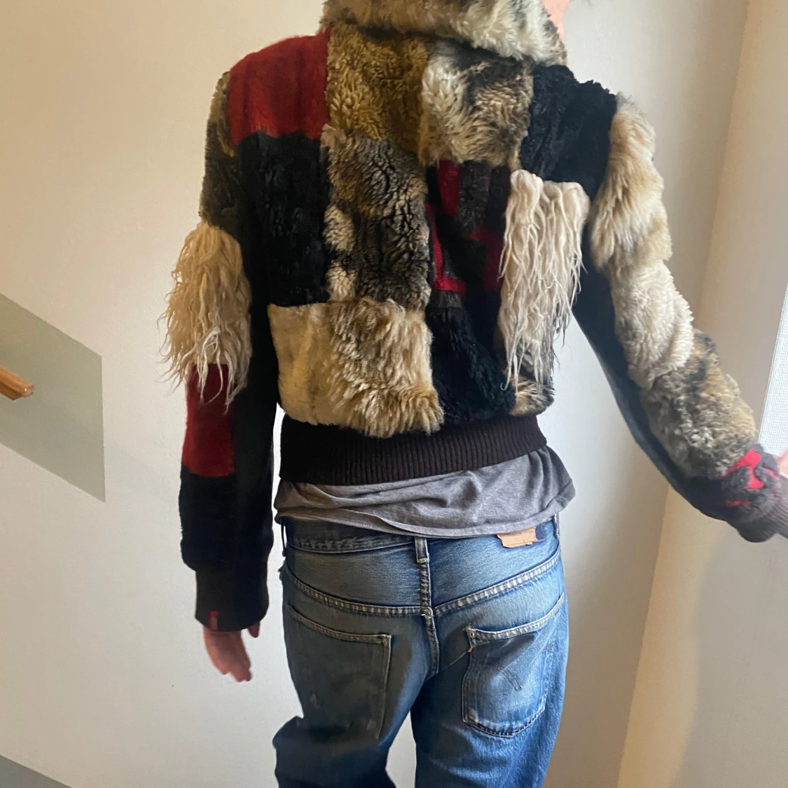 Patchwork pälsjacka från Miss Sixty - 1