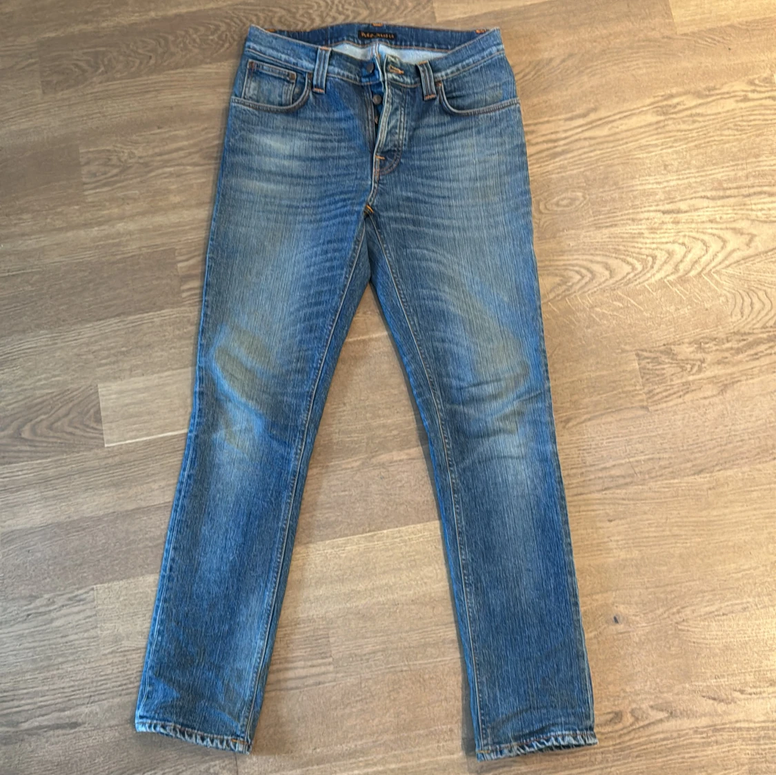 Blå jeansbyxor från Nudie Jeans, Grim Tim