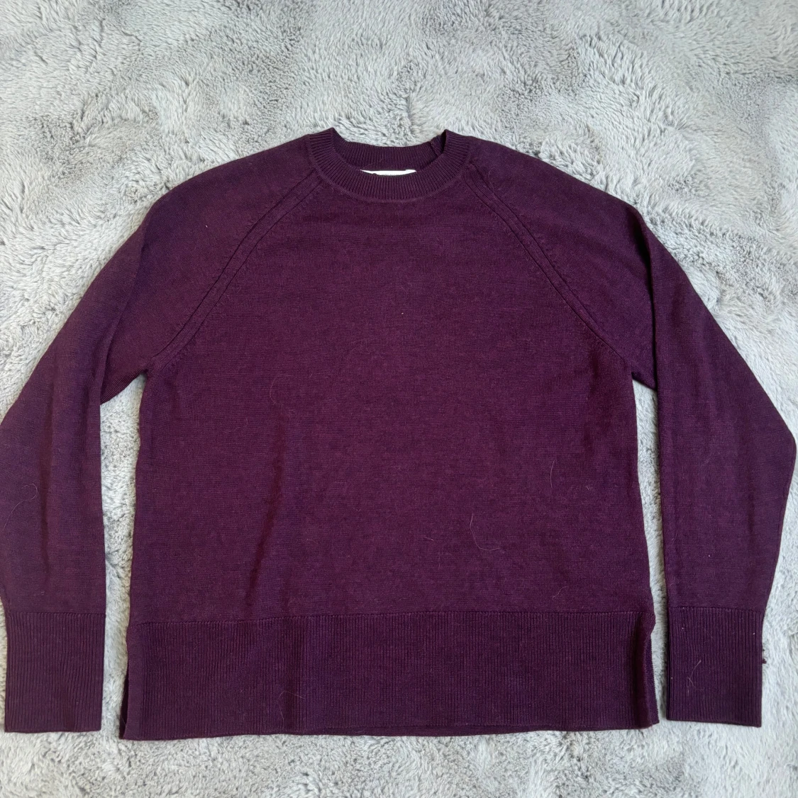 Mörklila stickad tröja - 1