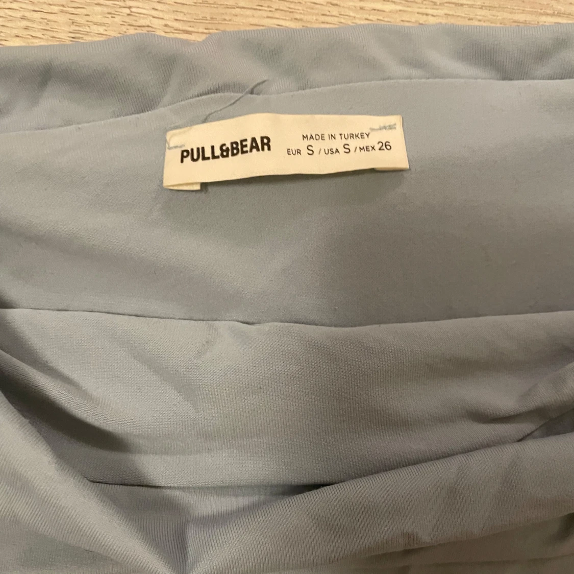 Ljusblå off shoulder topp från Pull&Bear - 1