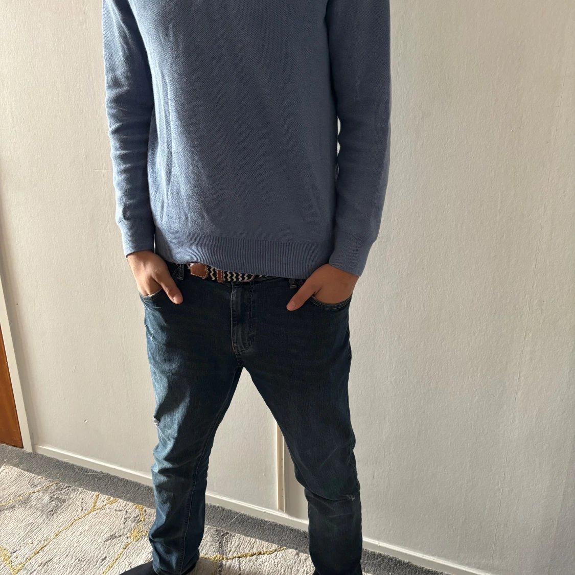 Blå tröja med dragkedja från Ralph Lauren - 2