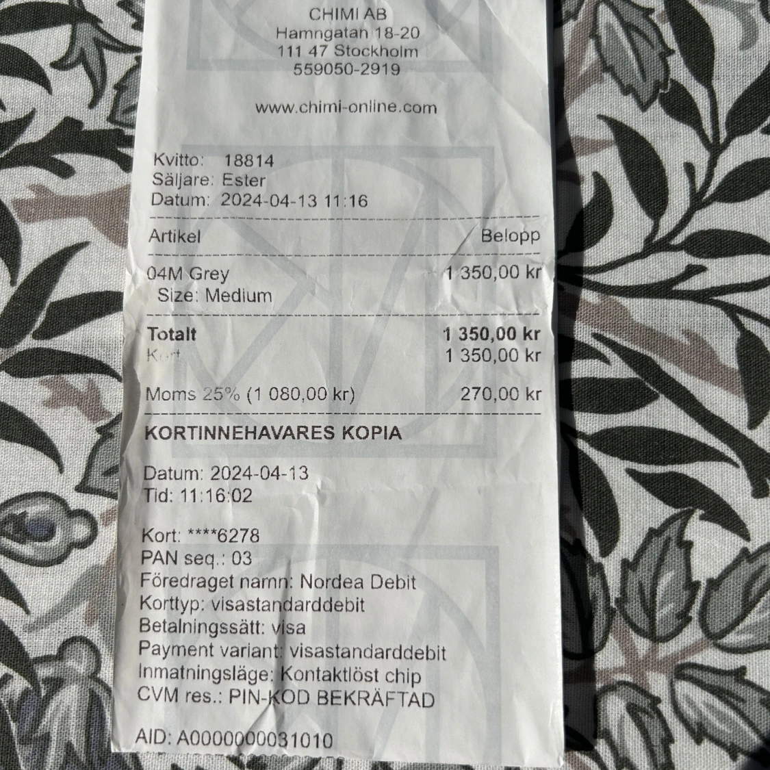 Grå solglasögon från Chimi - 1