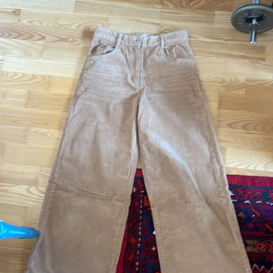 Beige manchesterbyxor - 2